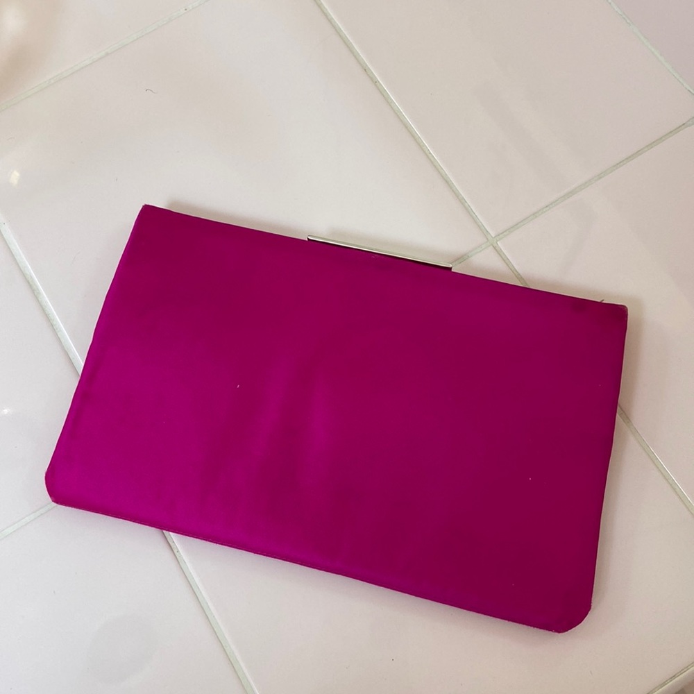 Kate Spade silk fuchsia evening bag